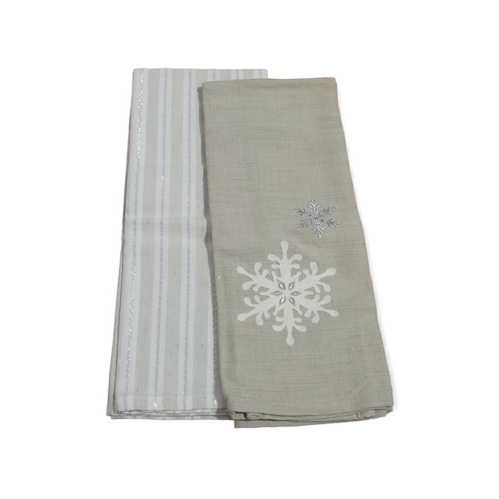 Snowflake kitchen towel set